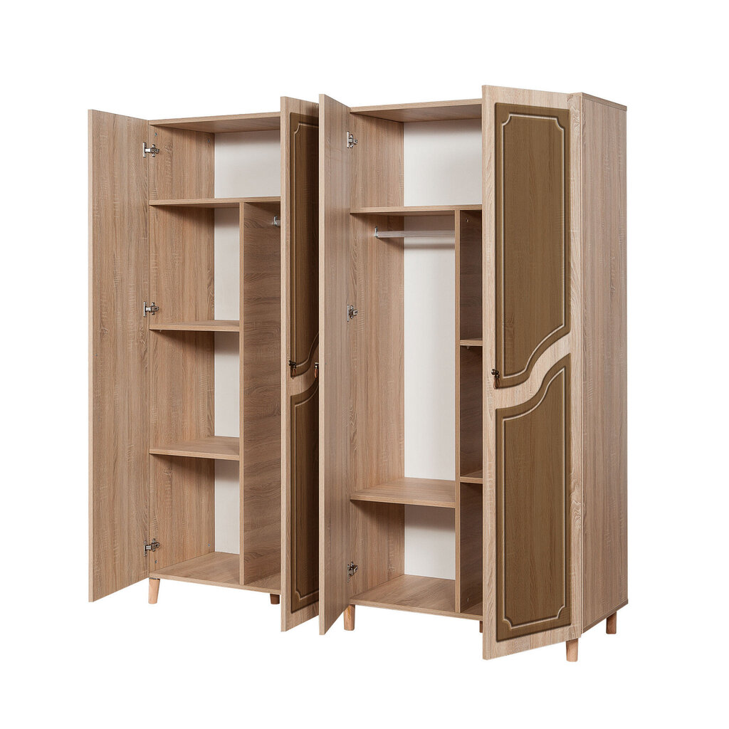 Riidekapp Kalune Design Wardrobe 863 (II), 180 cm, tamm/pruun цена и информация | Kapid | kaup24.ee