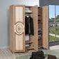 Riidekapp Kalune Design Wardrobe 863 (VI), 135 cm, tamm/pruun цена и информация | Kapid | kaup24.ee