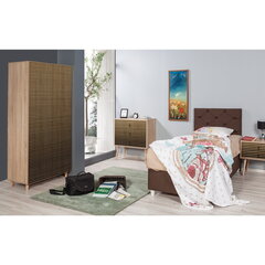 Шкаф Kalune Design Wardrobe 869 (IV), 90 см, дуб/желтый цена и информация | Шкафы | kaup24.ee