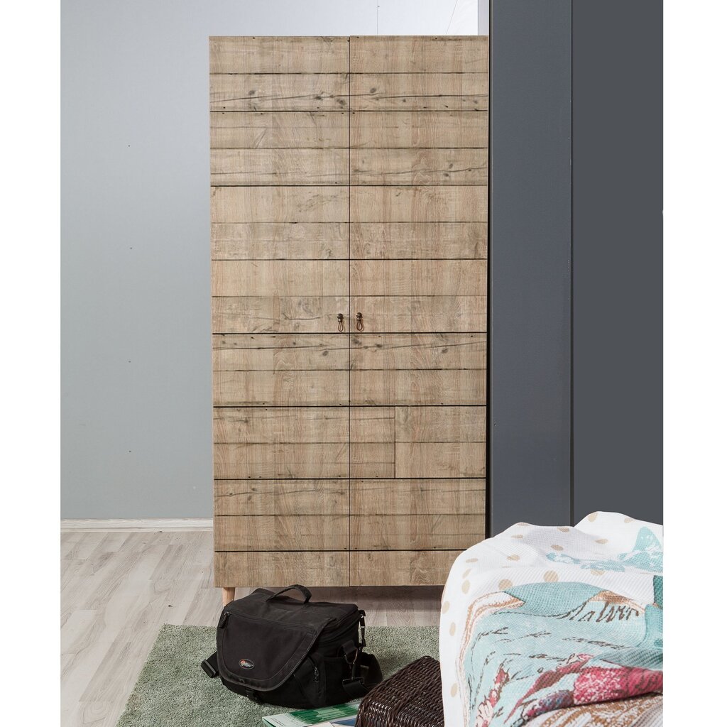 Riidekapp Kalune Design Wardrobe 863 (I), 90 cm, tamm hind ja info | Kapid | kaup24.ee