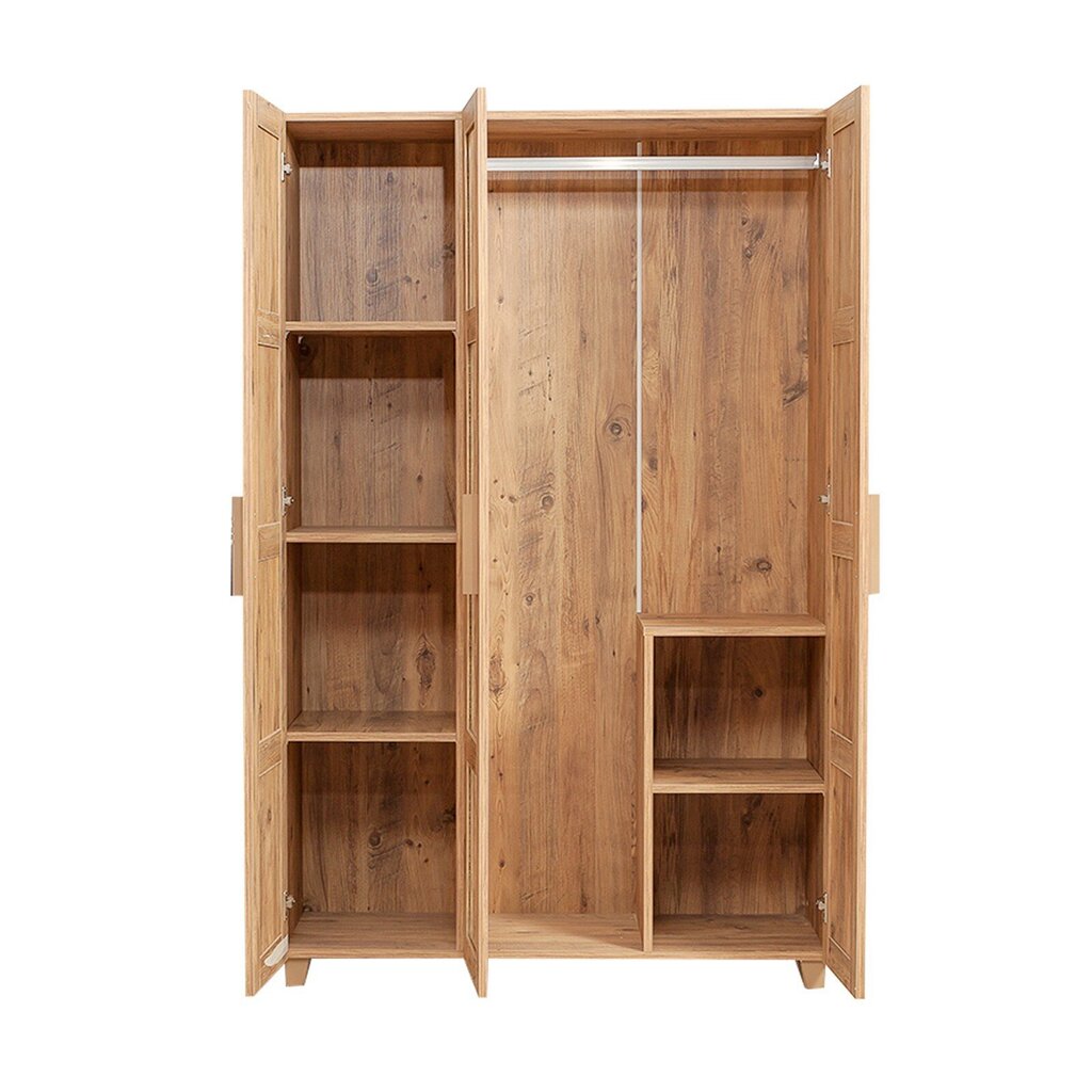 Peegliga riidekapp Kalune Design Wardrobe 869 (III), 120 cm, helepruun цена и информация | Kapid | kaup24.ee