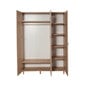 Riidekapp Kalune Design Wardrobe 863 (VI), 135 cm, tamm/punane hind ja info | Kapid | kaup24.ee