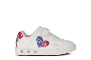 Tüdrukute vilkuvad jalanõud Geox, valge hind ja info | Laste saapad | kaup24.ee