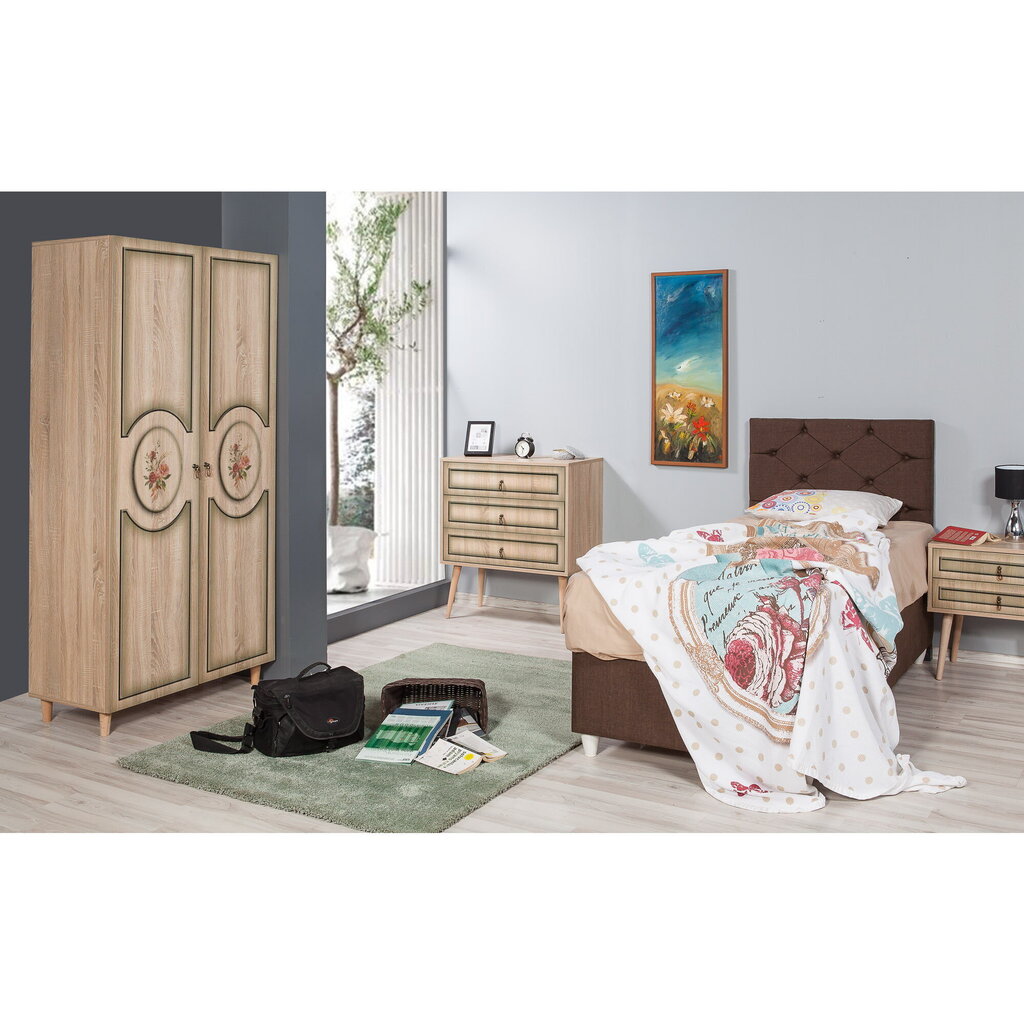 Riidekapp Kalune Design Wardrobe 869 (IV), 90 cm, tamm hind ja info | Kapid | kaup24.ee