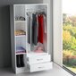 Riidekapp Kalune Design Wardrobe 756, 90 cm, valge цена и информация | Kapid | kaup24.ee