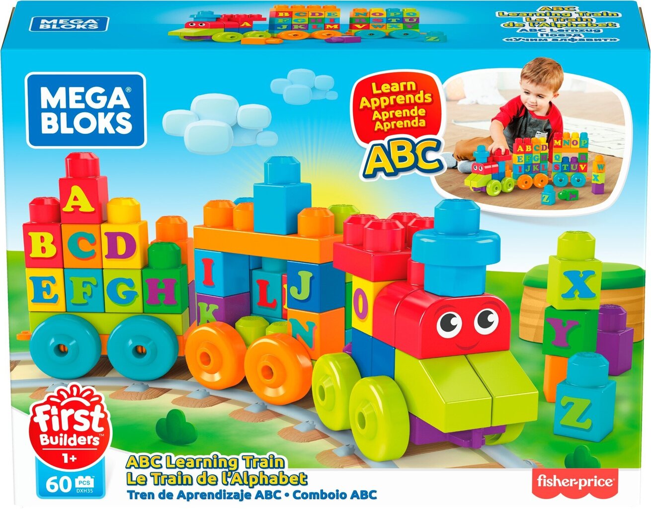 Mega Bloks ABC tähestikurong DXH35 hind ja info | Imikute mänguasjad | kaup24.ee