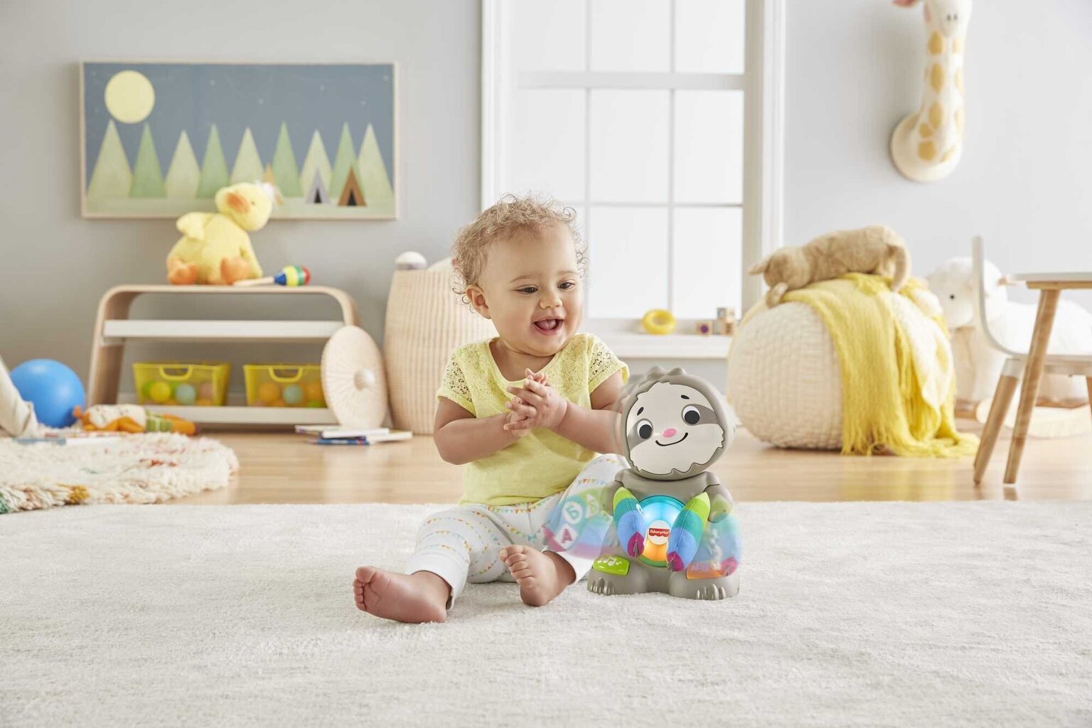 Fisher-Price® Linkimals® lõbus laiskloom GXR59 цена и информация | Imikute mänguasjad | kaup24.ee