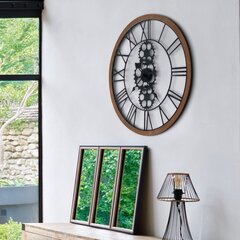 Часы настенные металл / дерево Vintage 70см цена и информация | Оригинальные часы  | kaup24.ee