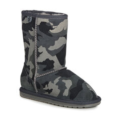 Poiste saapad EMU Australia camo charcoal, roheline hind ja info | Laste talvesaapad | kaup24.ee