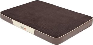 Hobbydog матрас для питомца Premium Velvet Brown, M, 80x54 см цена и информация | Лежаки, домики | kaup24.ee
