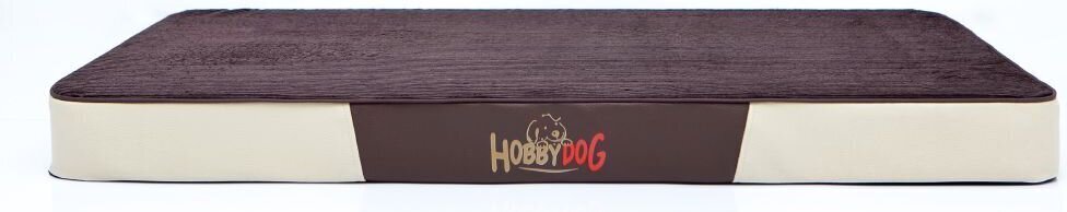 Koera madrats Hobbydog Premium Velvet Brown/Beige, M, 80x54 cm hind ja info | Pesad, kuudid | kaup24.ee