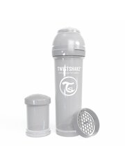 Бутылка Twistshake Anti-Colic, 330 мл, pastel grey цена и информация | Бутылочки и аксессуары | kaup24.ee