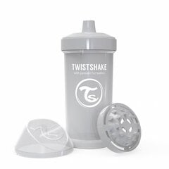 Pudel Twistshake kid Cup, 360 ml, 12 kuud, hall hind ja info | Twistshake Toitmiseks | kaup24.ee