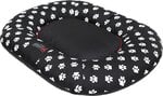 Hobbydog лежак Ponton Prestige, XL, Black Paws, 100x78 см