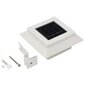 vidaXL päikesepatareiga aiavalgusti 6 tk LED ruudukujuline 12 cm valge hind ja info | Aia- ja õuevalgustid | kaup24.ee