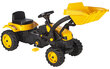 Pedaalidega traktor laaduriga Pilsan, kollane hind ja info | Poiste mänguasjad | kaup24.ee
