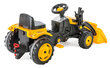 Pedaalidega traktor laaduriga Pilsan, kollane цена и информация | Poiste mänguasjad | kaup24.ee