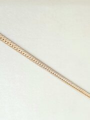 Браслет с золотым покрытием 750°, 18 см, произведен во Франции цена и информация | Женские браслеты | kaup24.ee