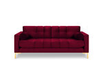 Двухместный диван Cosmopolitan Design Bali, красный/золотой