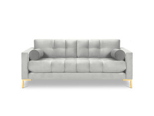 Двухместный диван Cosmopolitan Design Bali, светло-серый/золотой цена и информация | Диваны | kaup24.ee