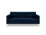 Трехместный диван Cosmopolitan Design Bali, синий/золотой