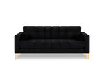 Трехместный диван Cosmopolitan Design Bali, черный/золотой