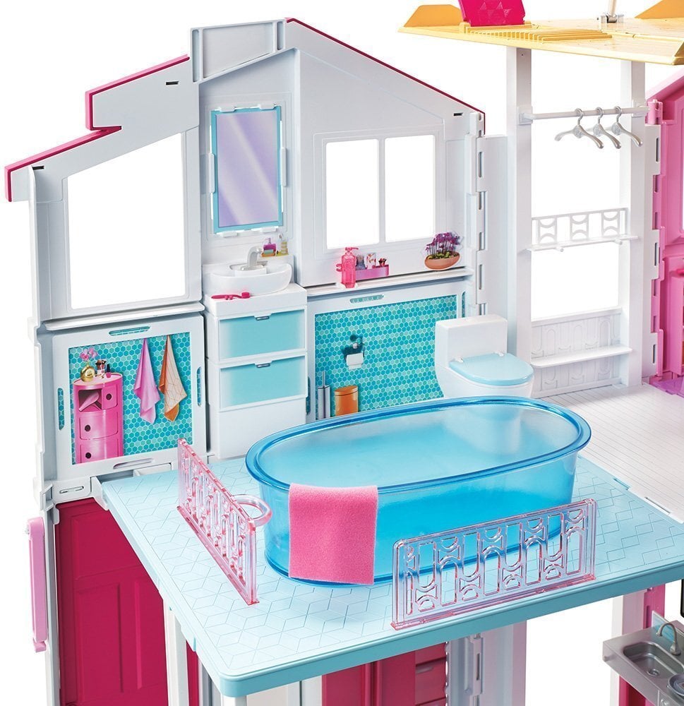 Nukumaja Barbie Malibu, 3 korrust, DLY32 цена и информация | Tüdrukute mänguasjad | kaup24.ee