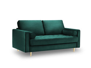 Двухместный диван Milo Casa Santo, светло-зеленый/золотистый цена и информация | Диваны | kaup24.ee