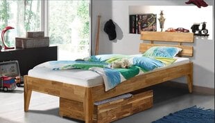 Tammepuidust voodi Elke 9809, 90x200 cm, õlitatud hind ja info | Voodid | kaup24.ee