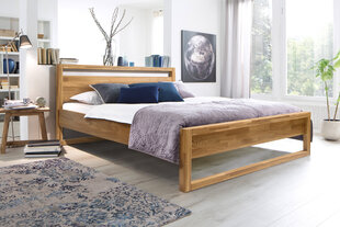 Tammepuidust voodi Paula 9849, 140x200 cm, õlitatud hind ja info | Voodid | kaup24.ee