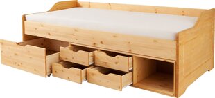 Männipuidust voodi Pelle 8105, 90x200 cm, lakitud цена и информация | Кровати | kaup24.ee