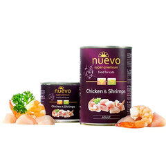 Nuevo Cat Chicken/Shrimps 400g hind ja info | Konservid kassidele | kaup24.ee