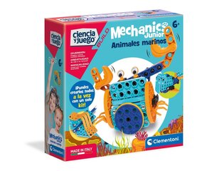 Конструктор морские животные Mechanics Junior Clementoni, 55372, 130 шт. цена и информация | Конструкторы и кубики | kaup24.ee