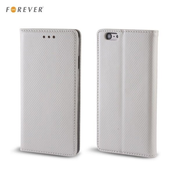 Forever Smart Magnetic Fix Book Case without clip Huawei Ascend Y3 II  (2016) Silver, Y3 II 2016 hind | kaup24.ee