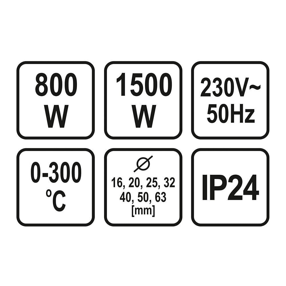 Keevitusmasin PVC torudele 230V 1500W 78910 hind ja info | Käsitööriistad | kaup24.ee