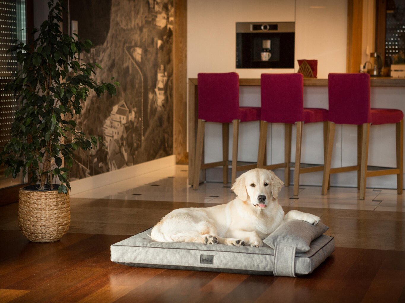 Koera madrats Hobbydog Move Light Grey, L, 100x65 cm цена и информация | Pesad, padjad | kaup24.ee