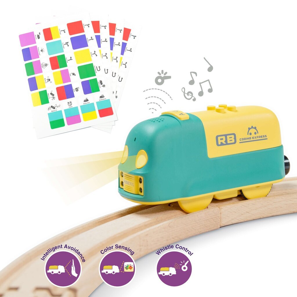 Hariv STEAM programmeeritav rong Robobloq Coding Express hind ja info | Arendavad mänguasjad | kaup24.ee