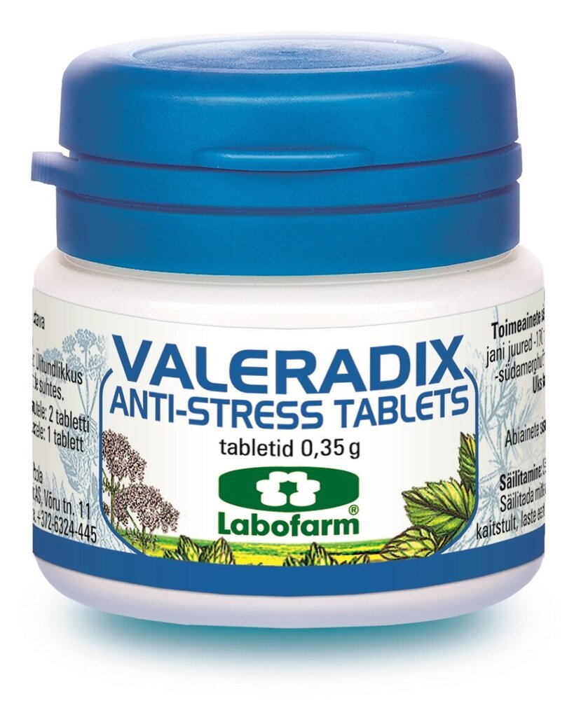 Tabletid Valeradix Anti-Stress, 20 tk hind ja info | Vitamiinid, toidulisandid, preparaadid tervise heaoluks | kaup24.ee
