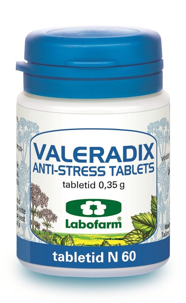 Tabletid Valeradix Anti-Stress, 60 tk цена и информация | Vitamiinid, toidulisandid, preparaadid tervise heaoluks | kaup24.ee