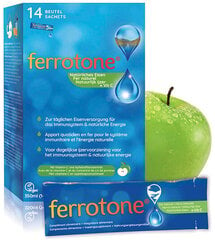 Vedel raua toidulisand Ferrotone Apple, 14 tk hind ja info | Vitamiinid, toidulisandid, preparaadid tervise heaoluks | kaup24.ee