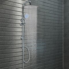 vidaXL kahe otsakuga dušikomplekt käsidušiga, roostevaba teras hind ja info | Komplektid ja dušipaneelid | kaup24.ee