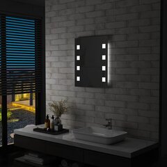vidaXL vannitoa LED-seinapeegel 50 x 60 cm цена и информация | Зеркала | kaup24.ee
