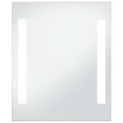 vidaXL vannitoa LED-seinapeegel 50 x 60 cm цена и информация | Подвесные зеркала | kaup24.ee