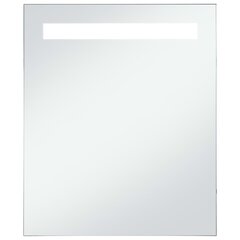 vidaXL vannitoa LED-seinapeegel 50 x 60 cm цена и информация | Подвесные зеркала | kaup24.ee