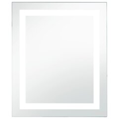 vidaXL vannitoa LED-seinapeegel puutetundliku anduriga 60 x 80 cm цена и информация | Подвесные зеркала | kaup24.ee
