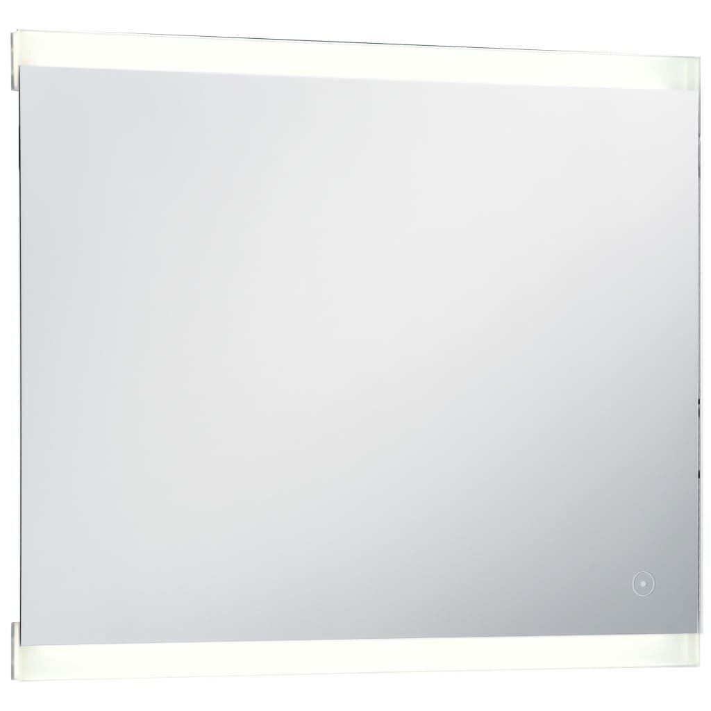 vidaXL vannitoa LED-seinapeegel puutetundliku anduriga 60 x 50 cm цена и информация | Peeglid | kaup24.ee