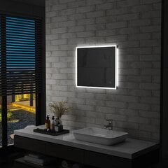 vidaXL vannitoa LED-seinapeegel puutetundliku anduriga 60 x 50 cm цена и информация | Подвесные зеркала | kaup24.ee