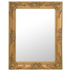 vidaXL barokkstiilis seinapeegel 50 x 60 cm, kuldne цена и информация | Подвесные зеркала | kaup24.ee