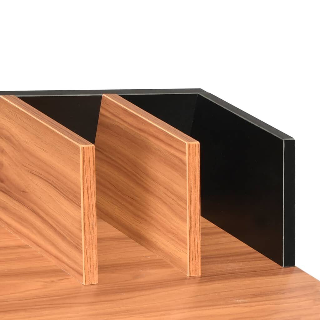 vidaXL laud, must ja pruun, 80 x 50 x 84 cm hind ja info | Arvutilauad, kirjutuslauad | kaup24.ee