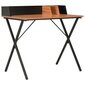vidaXL laud, must ja pruun, 80 x 50 x 84 cm hind ja info | Arvutilauad, kirjutuslauad | kaup24.ee